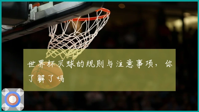 世界杯买球的规则与注意事项，你了解了吗